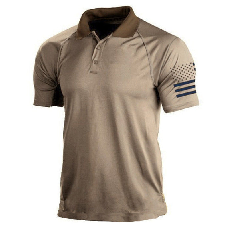 Polo Shirt with US Flag