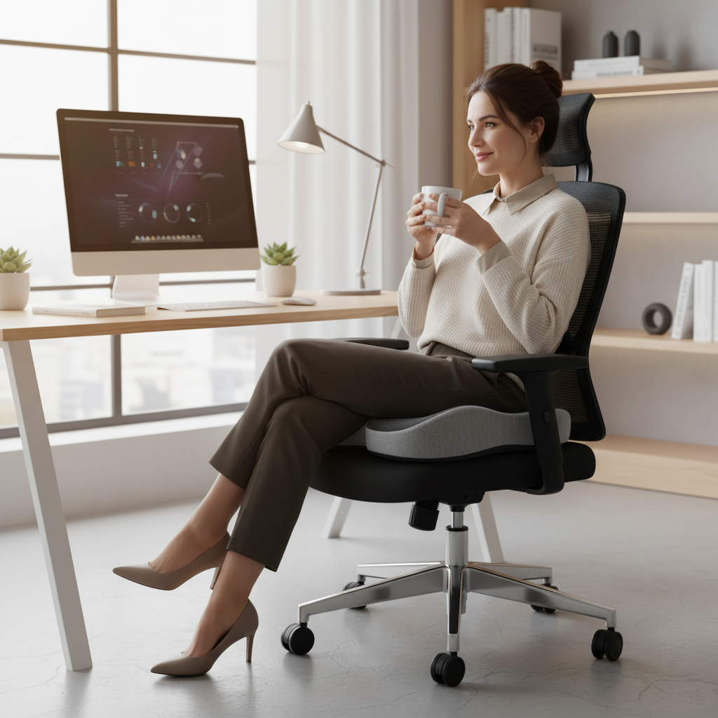 Memory Foam Ergonomic Cushion