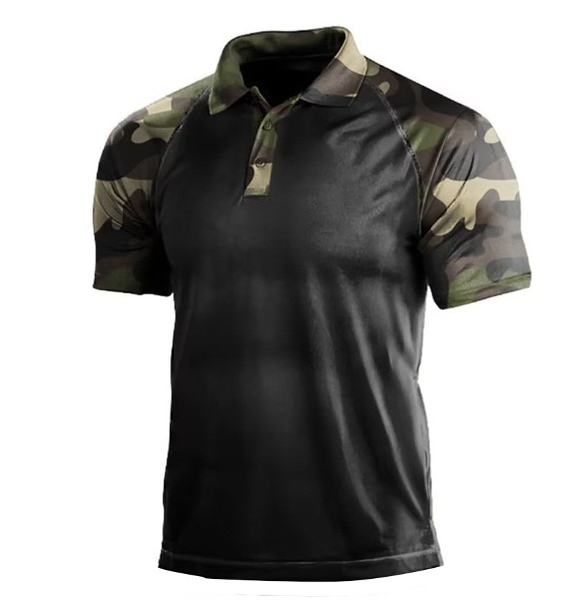 Polo Shirt with US Flag
