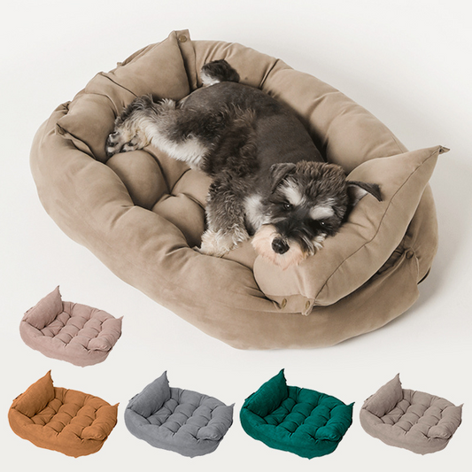 CozyFold™ 3‑in‑1 Nest Sofa Bed for Cats/Dogs