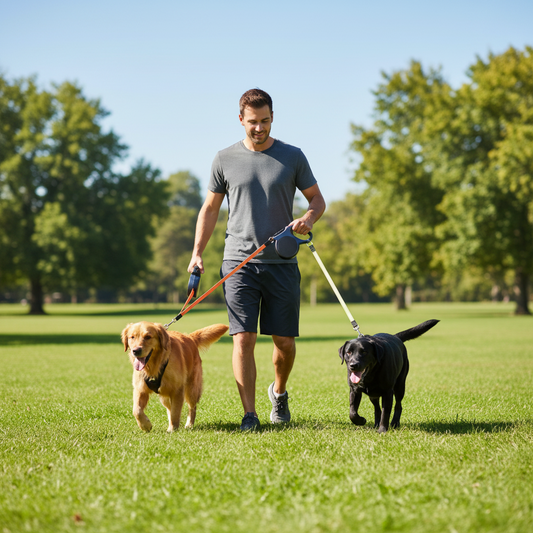 Auto Double Dog Leash